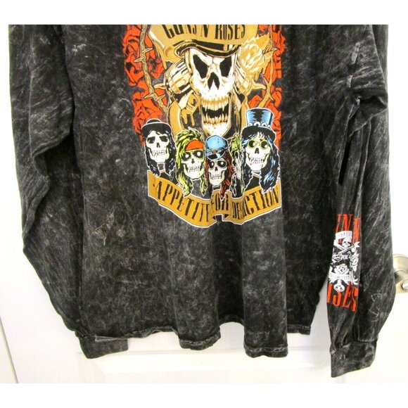 Guns N' Roses Long Sleeve Men X-Large Graphic Gray T-Shirt - 100% Cotton NWOT - Picture 5 of 15